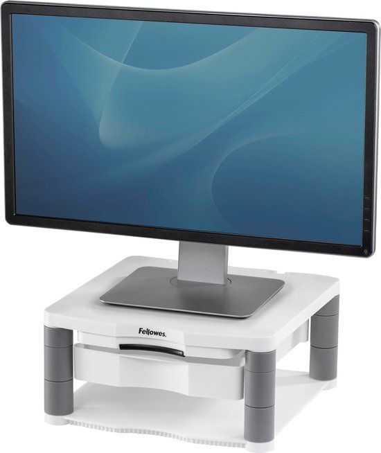 Fellowes monitor standaard Premium Plus, wit