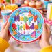 Eddy Toys Verjaardag bord happy birthday 18cm - 1 stuks