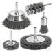 Set de 5 brosses métalliques pour perceuse avec tige hexagonale de 6 mm
