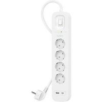 Belkin Connect - Overspanningsbeveiliger - met USB-C- en USB-A-poorten - uitgangen: 4 - 2 m kabel
