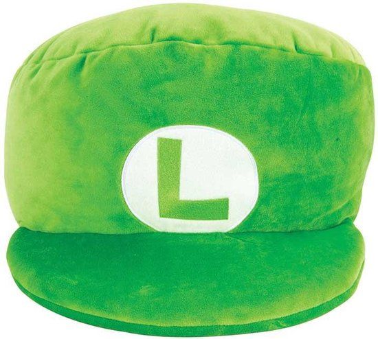 Super Mario Luigi Hat Plush - 40cm - Green
