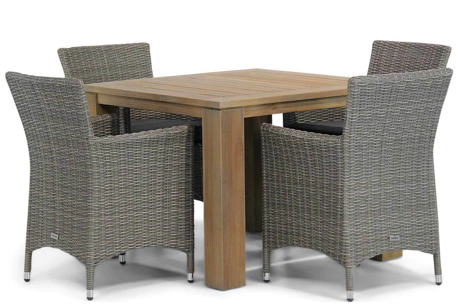 Garden Collections Dublin/Brighton 100 cm dining tuinset 5-delig