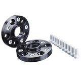 H&R B80757251 DRA Spoorverbredingsset 80 mm per as gatcirkel 5x120 middencentrering 72,5 mm systeem M14x1,5-BMW-zwart