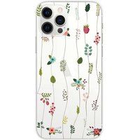 Apple iPhone 12 Pro Max Montee de fleurs bedrukt siliconen hoesje