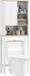 Homcom Armoire de toilette au-dessus de la cuvette, 65 x 25 x 170 cm, blanc