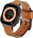 Strap-it Stitched echt leren band - bruin