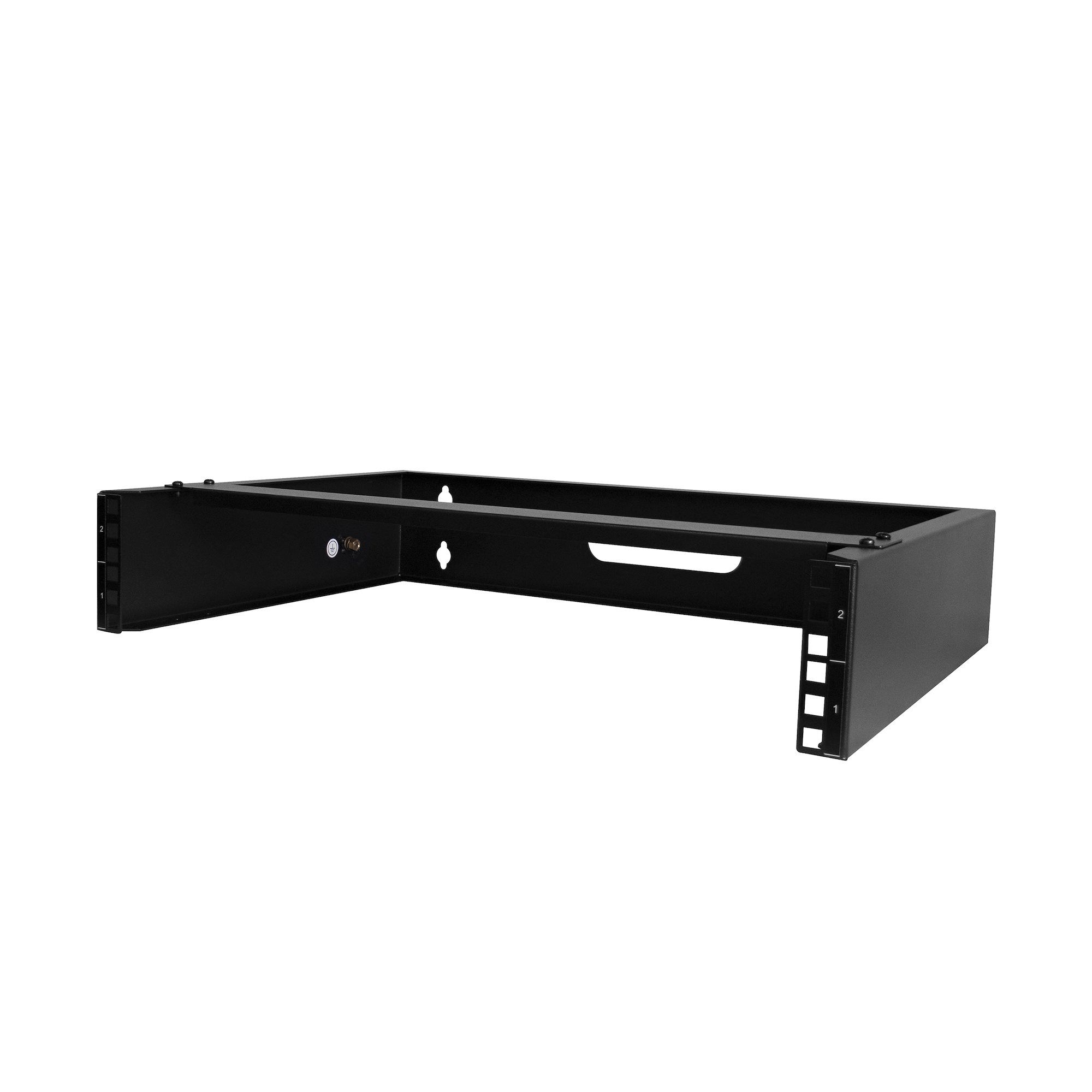 StarTech.com 2U Wall Mount Network Rack - 19 inch, 35cm Deep, Black
