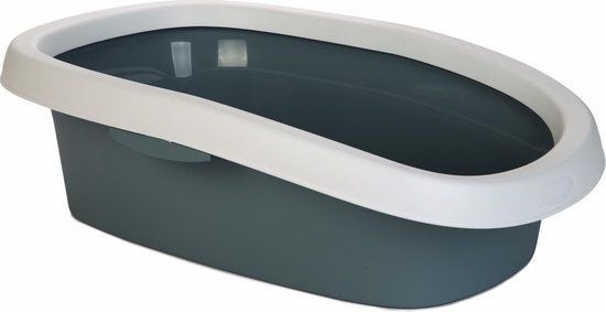 Sprint 20 Kattenbak - Wit/Lichtblauw - 39x58x17 cm