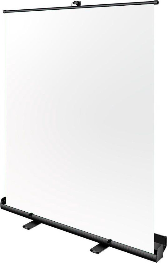 Bresser Opvouwbaar Achtergrondscherm - Wit - 150x200cm - Inclusief Inklapsyteem