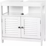 In And Outdoormatch Meuble de lavabo Angel - Blanc - 60x60x30 cm