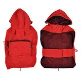 SONDEY Paris Regenjas voor honden, capuchon en zak, 40 cm, rood