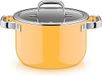 WMF Fusiontec Mineral Pro 0519045290 Kookpan met deksel, 20 cm, duurzaam, krasbestendig materiaal, geschikt voor inductie, geschikt voor alle warmtebronnen, Made in Germany, Mango Yellow