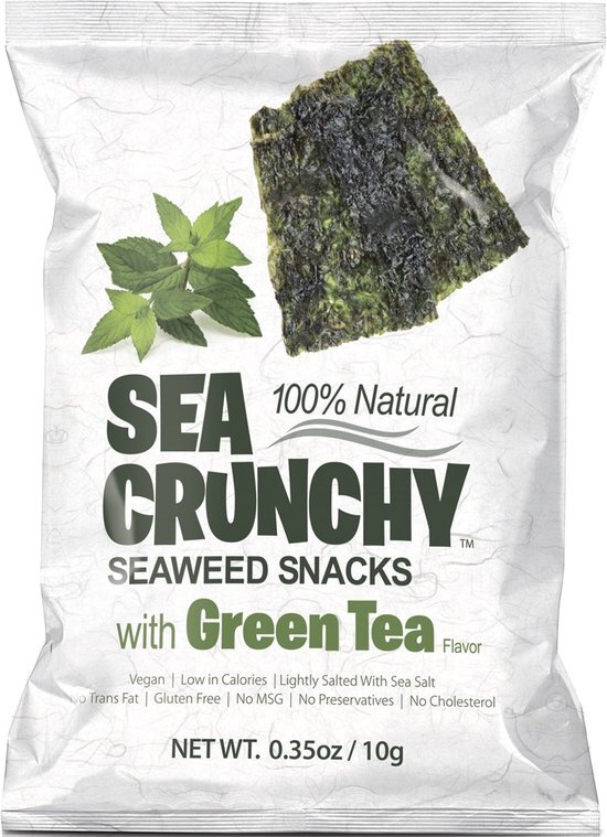 Sea Crunchy Zeewiersnacks Groene Thee