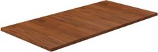 vidaXL - Wastafelblad - 80x40x1,5 cm - behandeld - massief - hout - donkerbruin