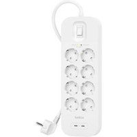 Belkin SRB004VF2M, 900 J, 8 AC-uitgang(en), Type F, Wit, Universeel, 2 m