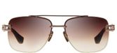 Dita Grand-evo One Lunettes De Soleil Unisexe Doré Rectangles Marron
