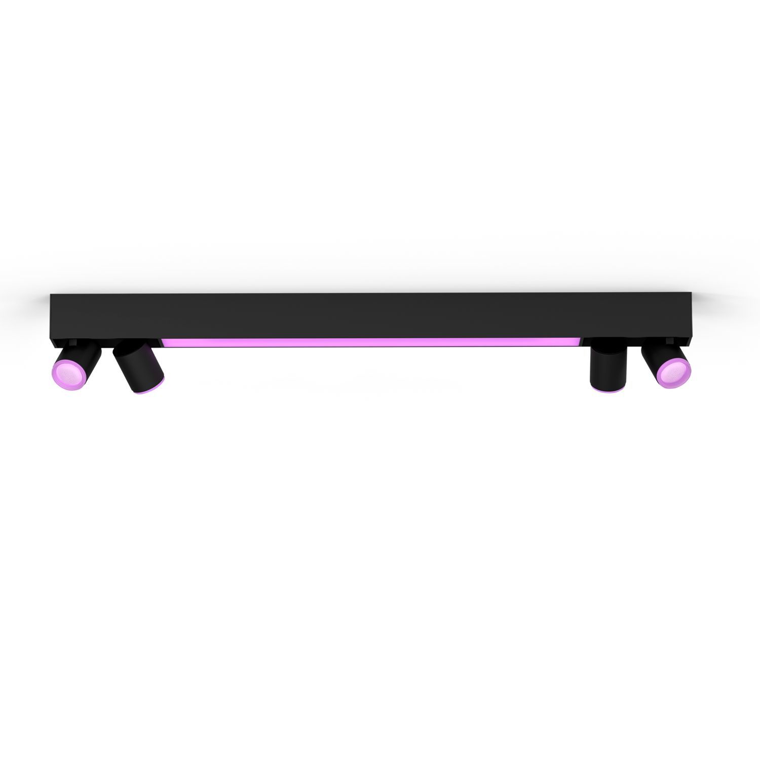 Philips Hue Centris - Smart LED Ceiling Spot - Black - 4x GU10 - White & Color Ambiance