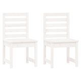 VidaXL Tuinstoelen 2 stuks Grenenhout Wit