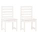 VidaXL Tuinstoelen 2 stuks Grenenhout Wit