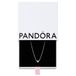 PANDORA Timeless Drei Sterne Herz Collier-Halskette aus Sterling Silber mit Zirkonia Steinen, Größe 45cm, 393014C01-45