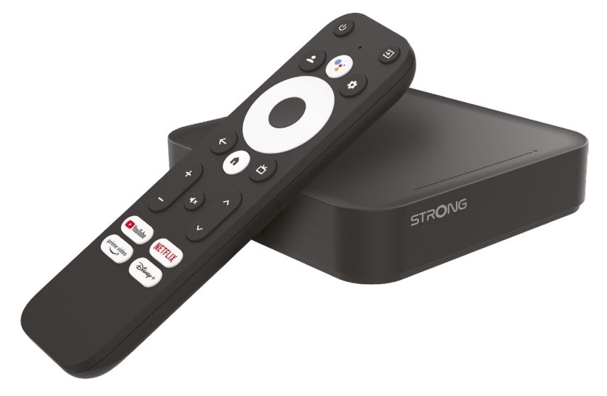 Strong LEAP-S3 Smart TV Box - 4K Ultra HD, Android 11, 16GB Storage, WiFi, Ethernet, Bluetooth, Black