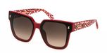 Just Cavalli SJC089V Rouge plein brillant 65/13/140 FEMME Lunettes de soleil