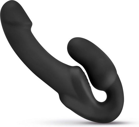 No-Parts Morgan Strapless Strapon Dildo - Black - 22cm