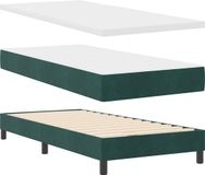 vidaXL Boxspringbed met hoofdeinde Donkergroen 200 x 90 cm Fluweel