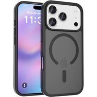 SZSMART IK17 Matte TPU-hoes, magnetisch en valbestendig voor iPhone 17 Pro - Zwart