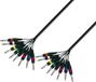 Adam Hall K3L8VV0500 audio kabel 5 m 8 x 6.35mm Zwart
