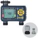 Melnor 65139AMZ AquaTimer Digitale Slangtimer, 2-Zone Programmeerbare Watering Timer, Quick Connect Bundel, Zwart, Geel