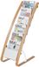 Vloerstandaard, Alba Vista 6-vaks wanddisplay wit/hout