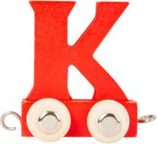 Small Foot Houten Lettertrein Rood - K