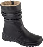 Rieker Booties Z7171 Vrouwen Zwart Leer Imitatiebont 37