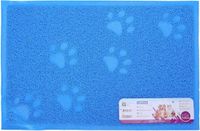 Nobleza Kattenbakmat - Schoonloopmat Kat - Uitloopmat voor Kattenbak - Rubber - Blauw - Maat M