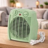 Mimotec Green Comfort Elektrische verwarming, 2000 W, draagbaar, dubbel vermogen 1000/2000 W, geluidsarm < 53 dB, IP20, voor ruimtes tot 20 m²