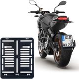 OEM Kentekenplaathouder voor motorfiets en scooter - Kunststof - Zwart - 1 stuk