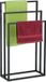 Relaxdays handdoekrek - 3 stangen - 82,5 x 46 x 21 cm - staal - modern - zwart