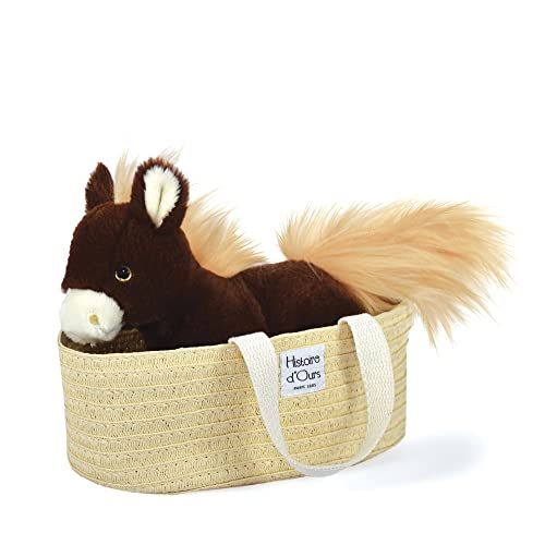 Histoire d'Ours HO3151 pluche dier paard Alezan, bruin, 25 cm