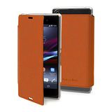 Made for Xperia Made in Paris Nappa Crystal beschermhoes voor Sony Xperia Z3 Royal Orange