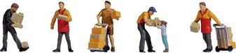 Noch H0 Paketboten, stehend, bemalt
