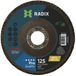 Radix - Disque lamelle - Disque de polissage Inox & Métal - 125 x 22,23 mm - K60
