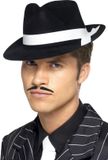 Smiffys Chapeau de gangster/mafia Al Capone - 2x pièces - noir - adultes - Chapeau fedora de carnaval