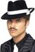 Smiffys Chapeau de gangster/mafia Al Capone - 2x pièces - noir - adultes - Chapeau fedora de carnaval