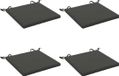 vidaXL - 4-Piece - Zitkussens - SOEST - 4 - st - 100% - Polyester - Antraciet