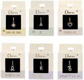 Depesche charm hanger goud letter I met zirkonia voor kinderen.