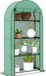 Serre d'extérieur - Serre de jardin - 4 étagères - Porte à enrouleur - Étanche - 105 x 45 x 160 cm - Vert