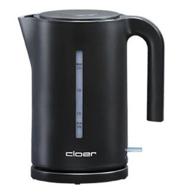Cloer 4110 Waterkoker - 1.7L - 2200W - Zwart