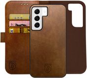 Rosso Element Uitneembaar 2-in-1 Hoesje Geschikt voor Samsung Galaxy S22 Plus | Luxe Portemonnee | Back Cover | Pasjeshouder | Bruin