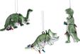 Kaemingk Kunststoffe Weihnachtsdekoration, 10,5 cm, Dinosaurierfigur zum Aufhängen, 1 Stück, sortiert, unzerbrechlich, Weihnachtsbaumhänger, Weihnachtsbaumhänger und Weihnachtsbaumschmuck